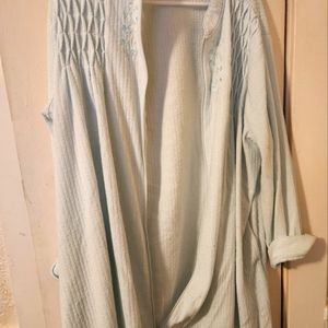 * Xl light blue Collette Fleece Robe